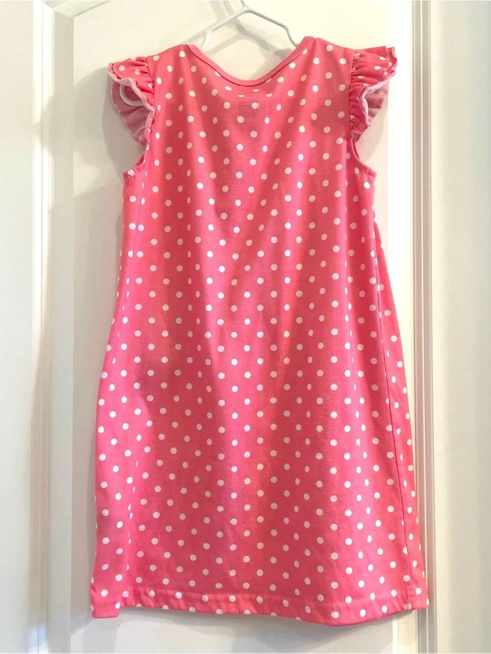 Carter’s Simple Joys Girls Pink Polka Dot Unicorn Nightgown Dress Size 4-5